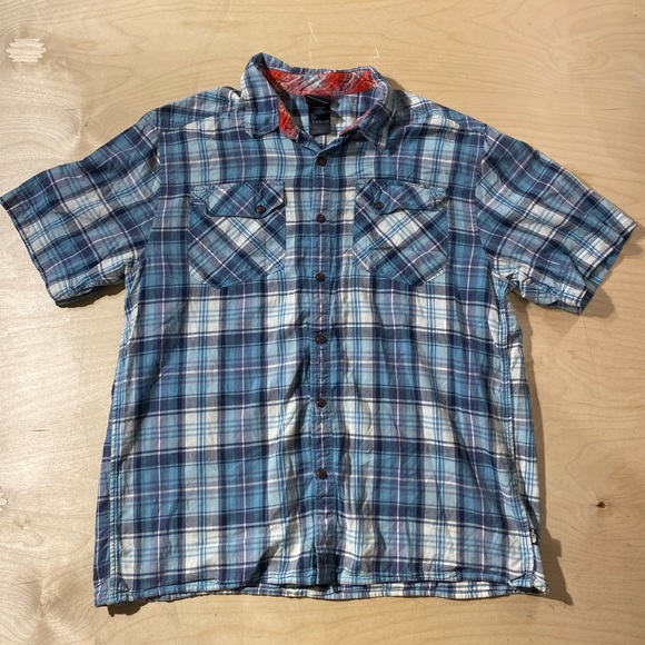 The North Face Blue and White Plaid Men's Shirt Large (NI) - Picture 3 of 9